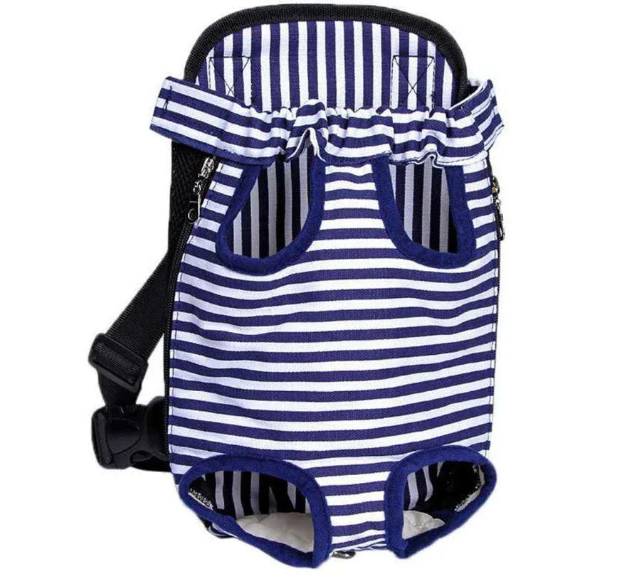 Versatile pet carrier backpack with breathable mesh design, adjustable straps, and ample interior space for comfortable on-the-go adventures with your furry companion.