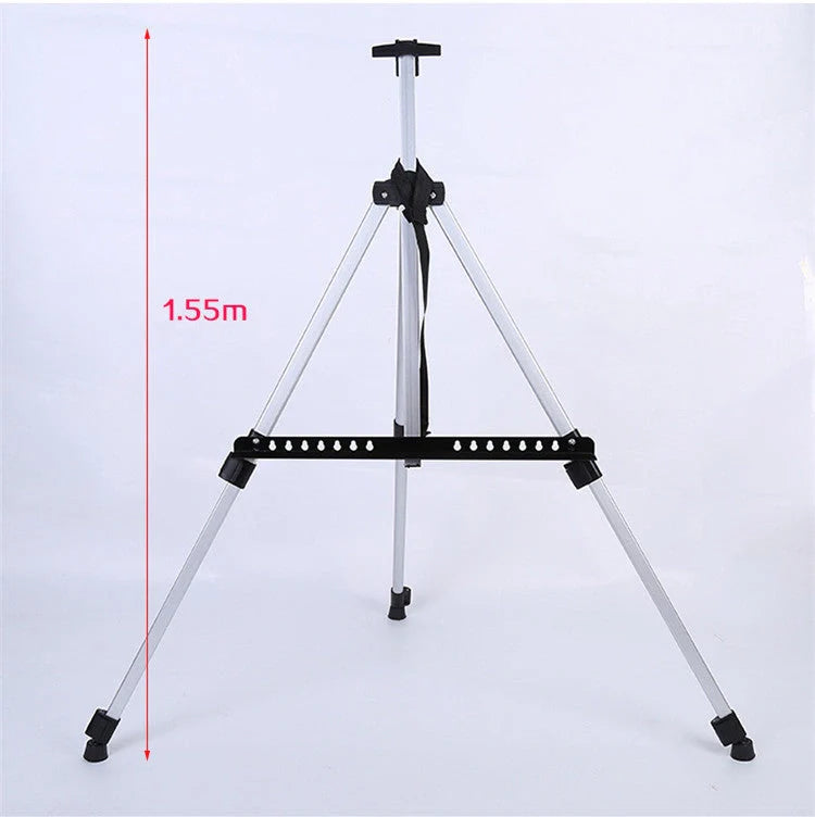 Adjustable aluminium alloy painting stand with carrying bag, perfect for artists and students