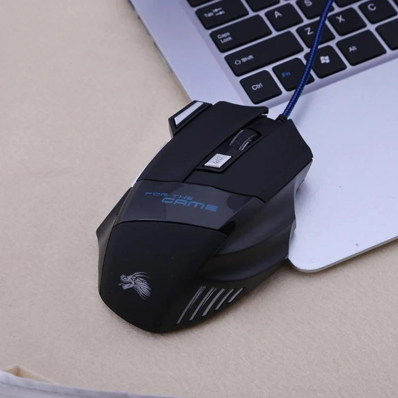 Wired Gaming Mouse with 7-Colour LED Backlight and 5500DPI precision