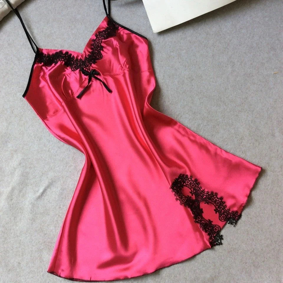 Silk sling pajamas in various colours for summer comfort