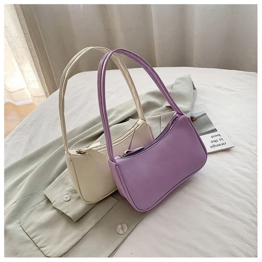 Versatile PU underarm bag in multiple colours for stylish everyday use