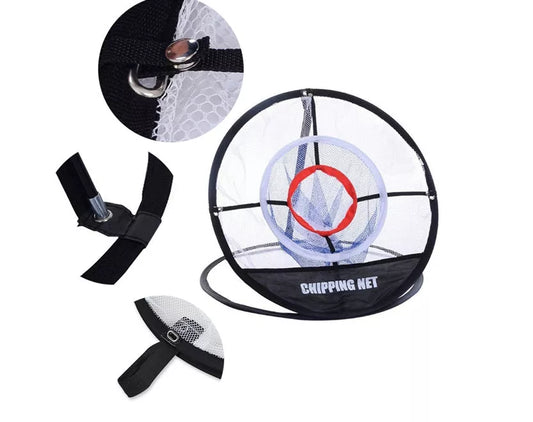 UP Indoor Outdoor Chipping Pitching Training Net in white, featuring instant pop-up design