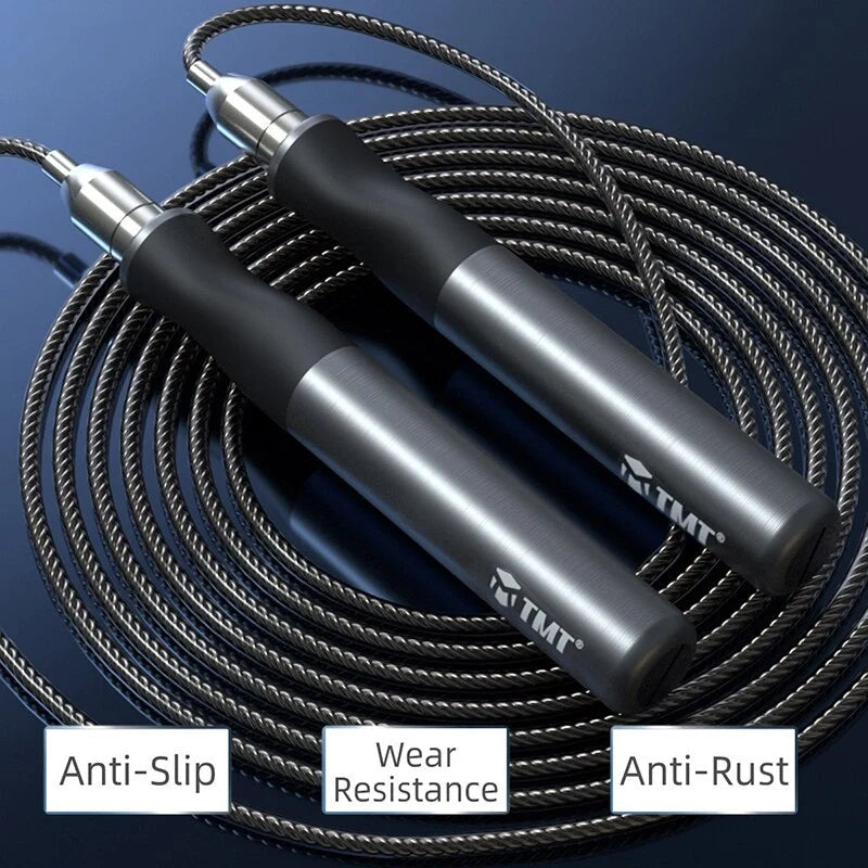 Adult Gravity Skipping Rope with heavy iron components and ergonomic silicone handles