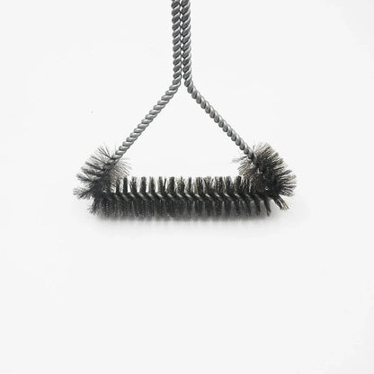 Premium stainless steel barbecue grill cleaning brush with durable wire bristles and ergonomic handle for easy grill maintenance