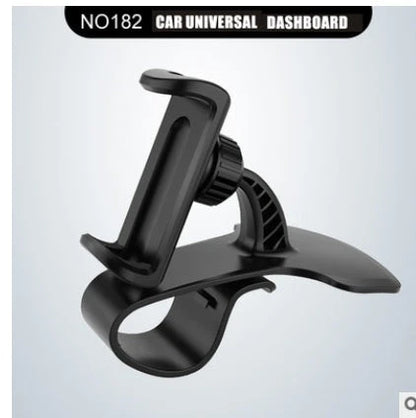 Versatile 360-degree rotating car phone mount with sleek black design, made with premium materials for secure and convenient smartphone use while driving