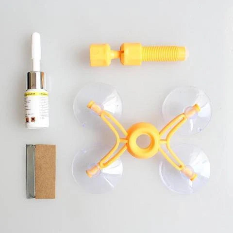 Premium Glass and Windscreen Repair Tool Set for Sealing Cracks and Preventing Further Damage on Car Windscreens