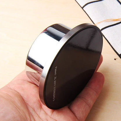Robust stainless steel mechanical kitchen timer with strong magnetic back for easy placement on any metal surface