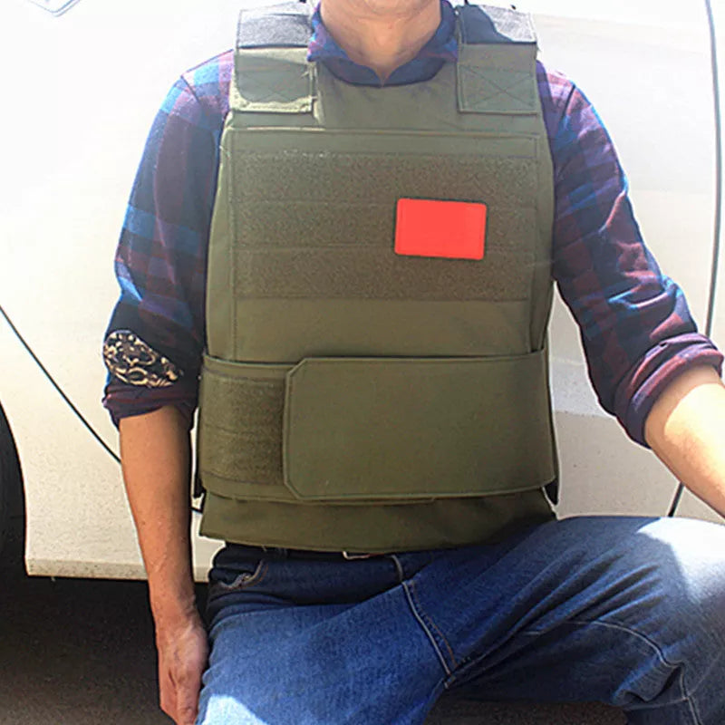 Black Hawk tactical vest in various camouflage patterns with adjustable straps