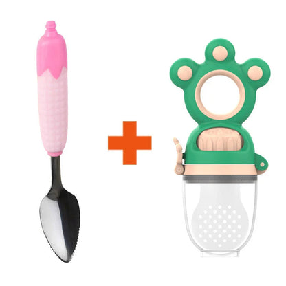 Premium Baby Pacifier Feeder with Soft Silicone Mesh - Hassle-Free Feeding for Healthy Molar Development