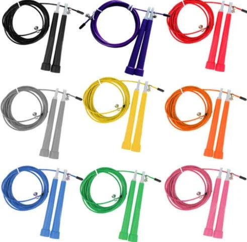 Premium skipping rope with adjustable length, durable stainless steel cable, and comfortable handles for an effective fitness and weight loss workout.