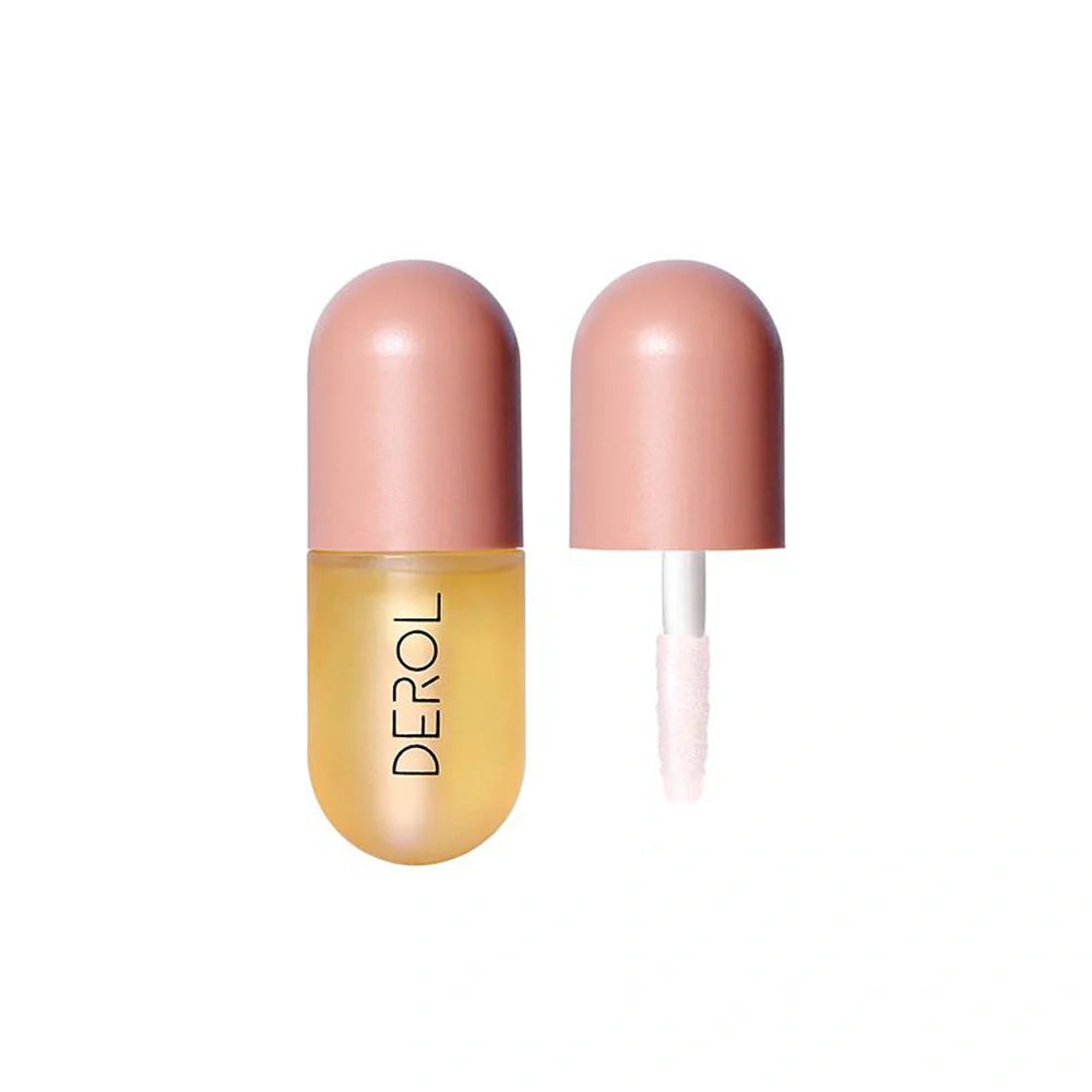 Day Night Instant Volume Lip Plumper Oil in light yellow for hydration and repair