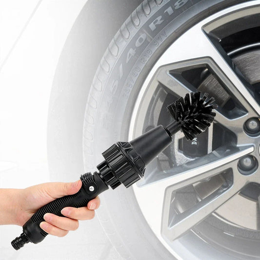Water-Driven Rotating Cleaning Brush for Effortless Car, Furniture, and Pet Grooming