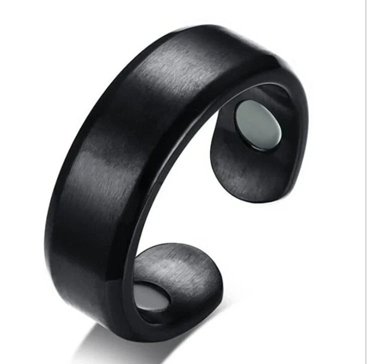 Adjustable Magnetic Therapy Ring in various colors and styles, designed to relieve snoring, improve sleep, and promote lymphatic drainage