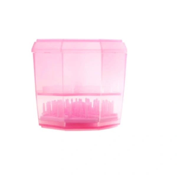 14-hole makeup brush holder in various colours for organising and drying brushes