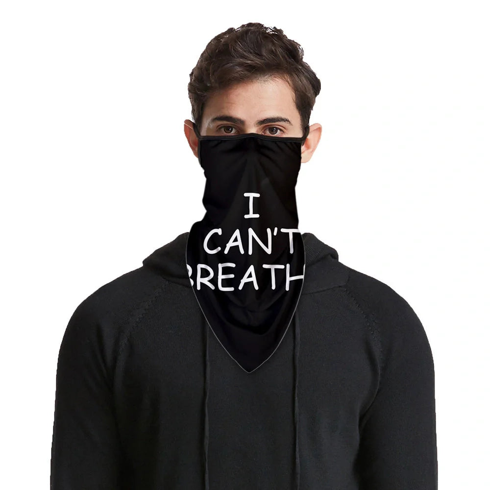 I can't breathe scarf - lightweight polyester accessory for all seasons