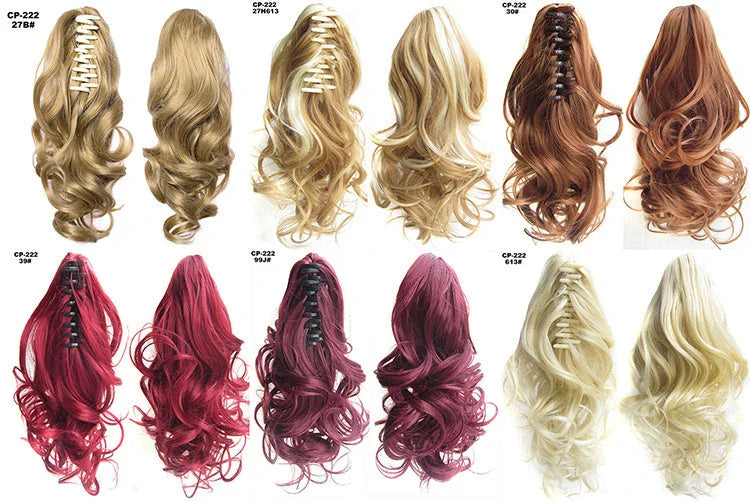 Stylish and realistic-looking hair extension ponytail wrap for versatile hairstyle upgrade