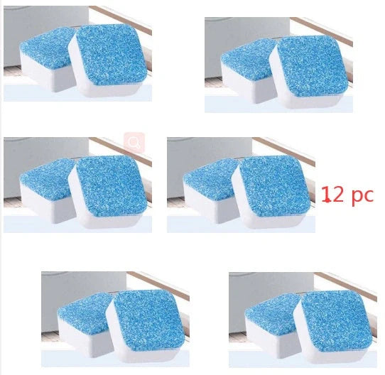 Washing machine cleaner tablets for deep cleaning and odour removal
