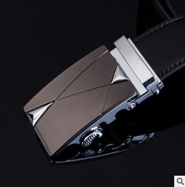Premium leather automatic buckle belt in multiple styles and sizes