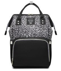 Premium mummy backpack in a range of stylish colours, featuring dedicated compartments for bottles, nappies and personal items.