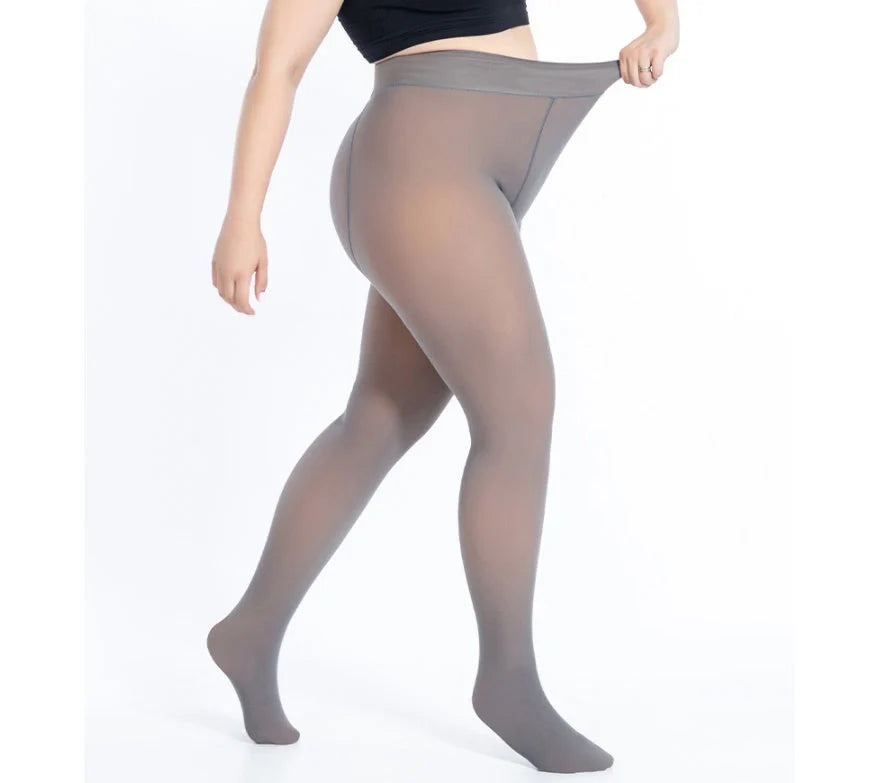 Winter Plus Velvet Thick Adjustable Pantyhose Leggings in Korean style boot pants length