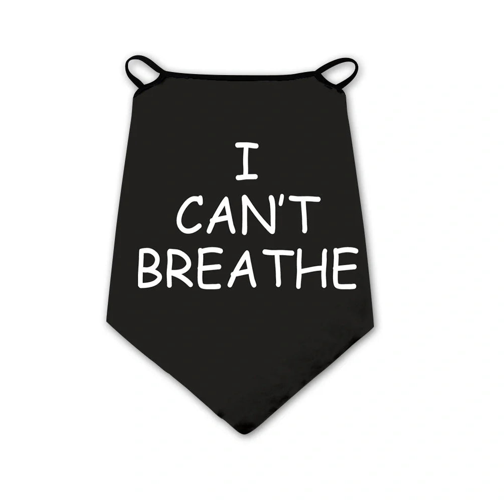I can't breathe scarf - lightweight polyester accessory for all seasons
