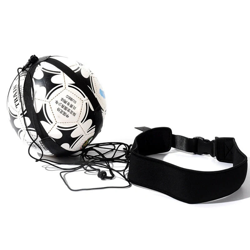 Adjustable Football Trainer for solo soccer skills practice