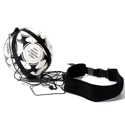 Adjustable Football Trainer for solo soccer skills practice