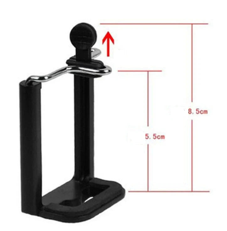 Flexible mini tripod stand for digital cameras and camcorders, with 360-degree swivel and 90-degree tilt for versatile positioning