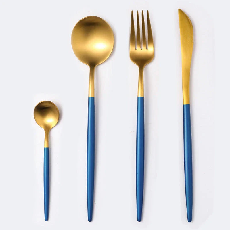 Premium 20-piece stainless steel cutlery set with mirror-polished finish, ergonomic design, and elegant gift box