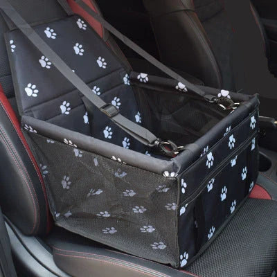 Robust pet car seat cover with double-layer protection, made of high-quality polyester and Oxford cloth for durability and comfort