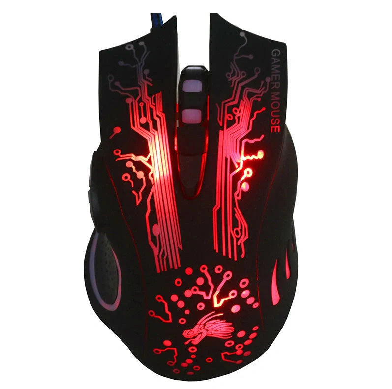 Wired Gaming Mouse with 7-Colour LED Backlight and 5500DPI precision