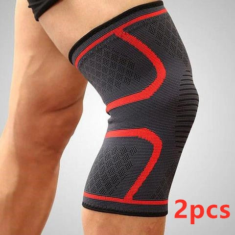 Anti-slip breathable knee support in various colours for joint health