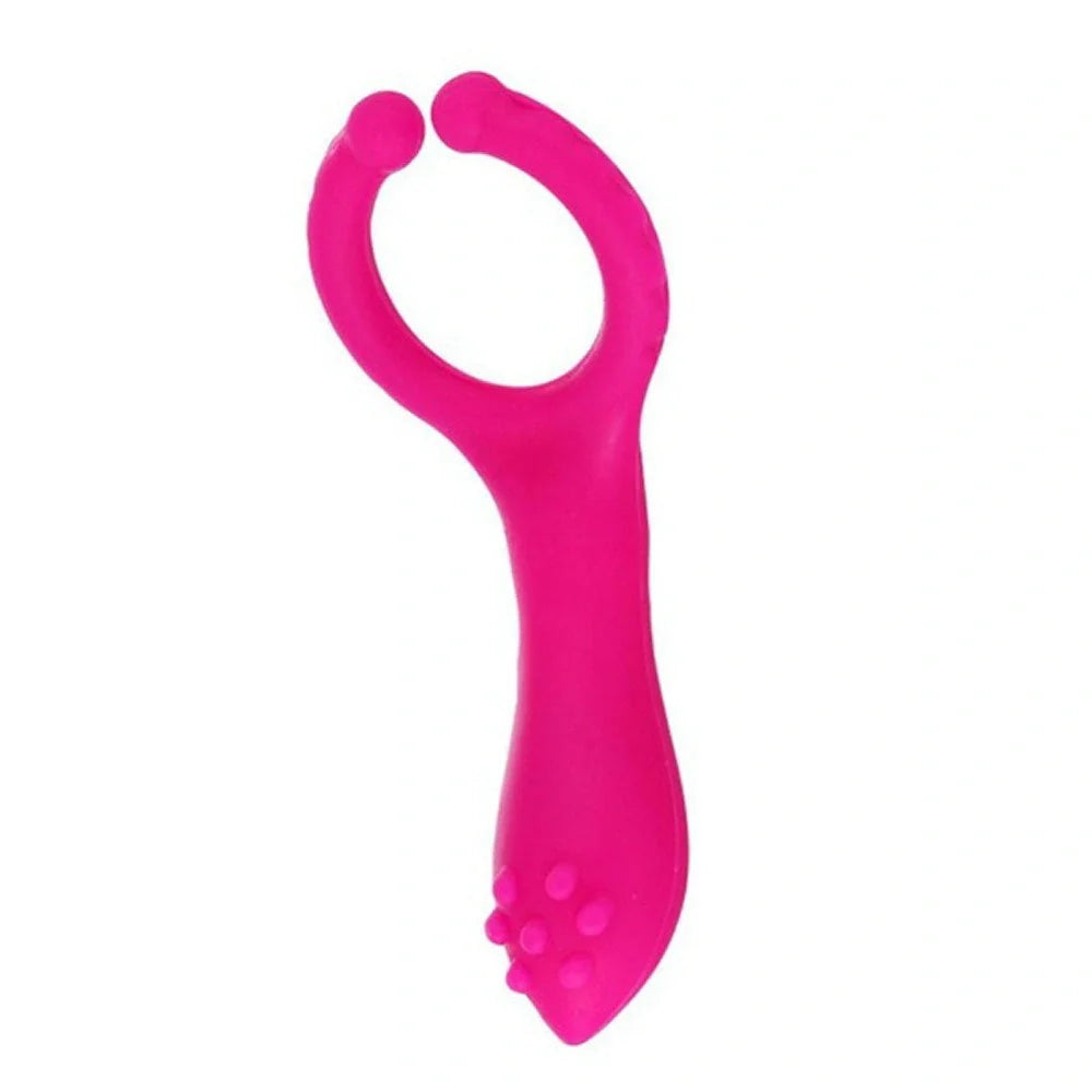 Electric G-point vibrator in rose red with ergonomic design for precise stimulation