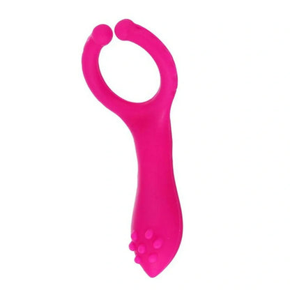 Electric G-point vibrator in rose red with ergonomic design for precise stimulation