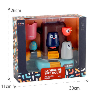 Delightful bird-shaped water toy with suction cups for secure placement in the bathtub, providing endless entertainment and healthy development for children during bath time.