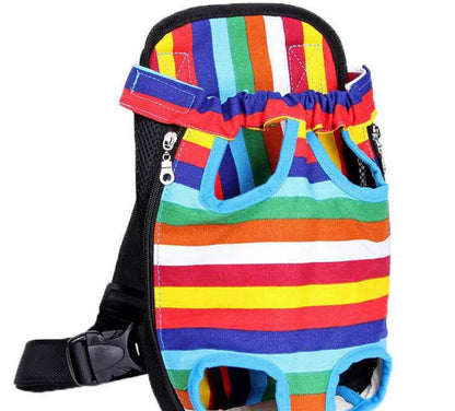 Versatile pet carrier backpack with breathable mesh design, adjustable straps, and ample interior space for comfortable on-the-go adventures with your furry companion.
