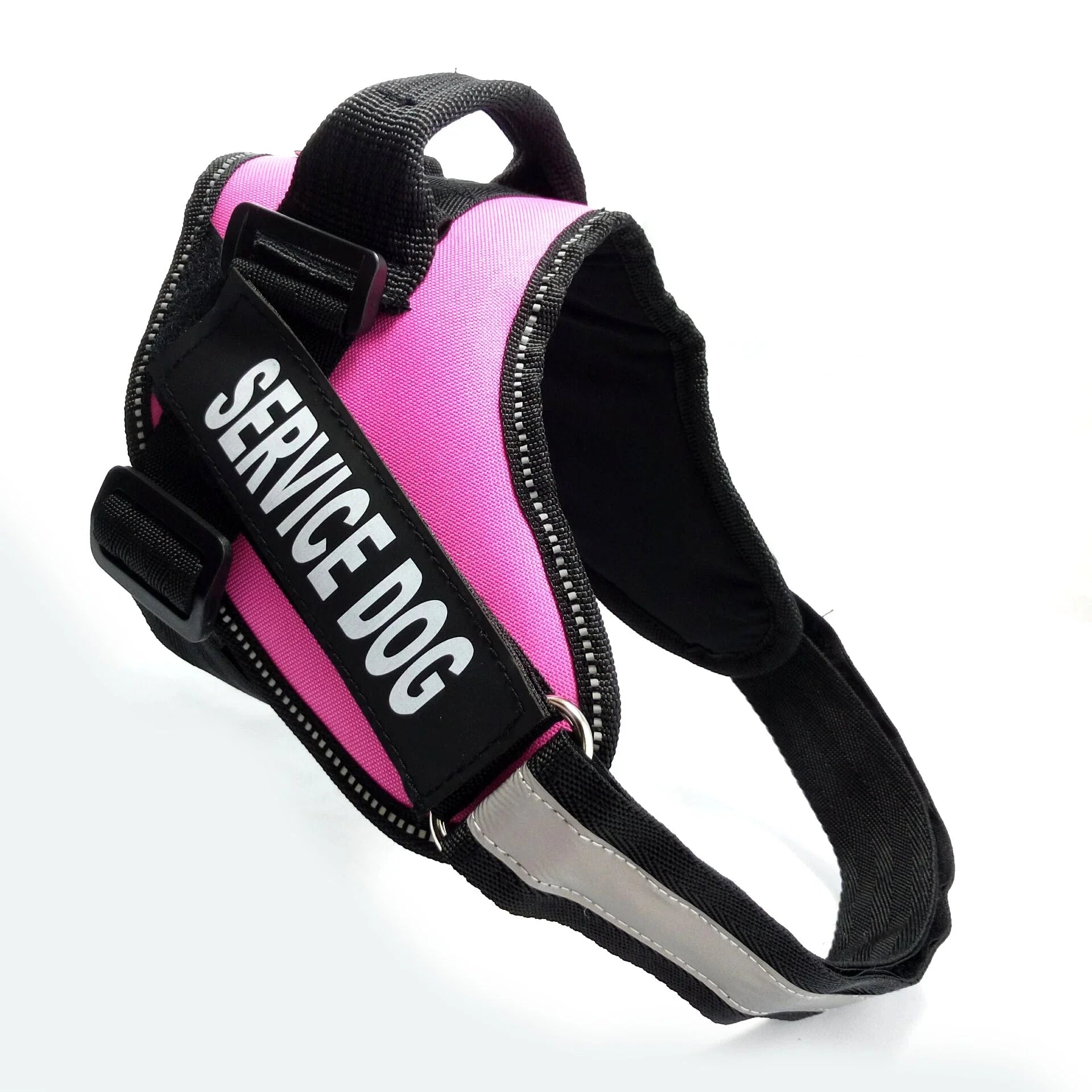 Premium nylon dog chest harness with adjustable fit for comfort and support during outdoor activities