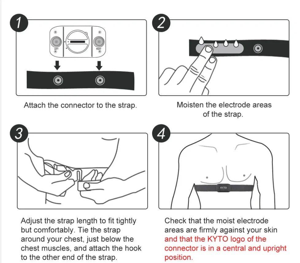 Waterproof Bluetooth 4.0 heart rate monitor chest strap for gym and outdoor sports