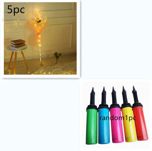 A luminous bouquet of glowing rose-shaped balloons, creating a magical and enchanting display.