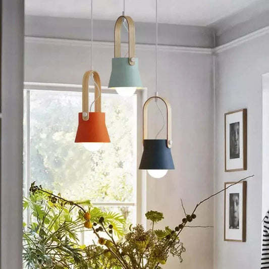 Stylish Nordic-inspired pendant lights with a sleek, industrial-loft design, perfect for modern home decor