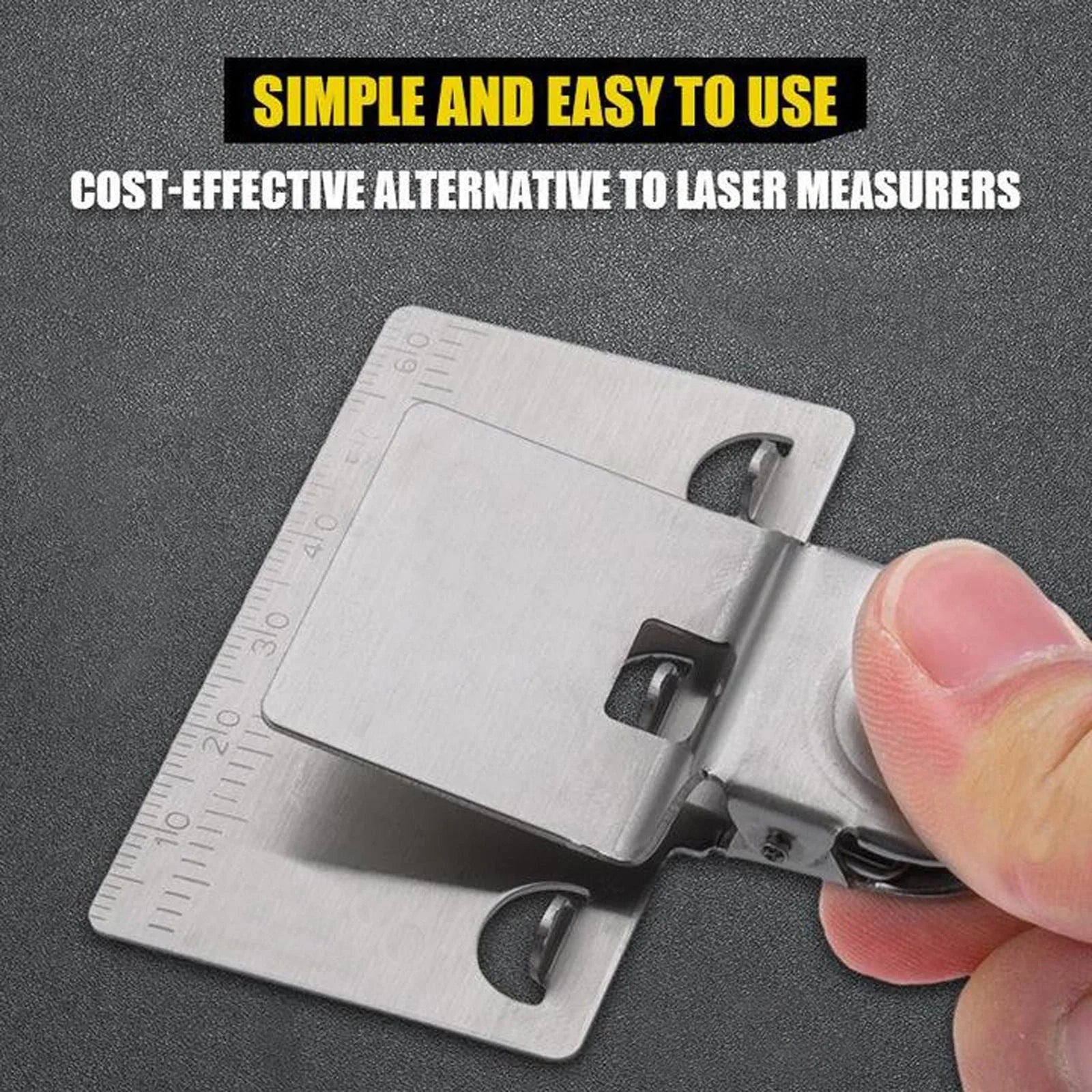 Stainless iron measuring ruler clip for tape measures, 6.5*5cm, 100g