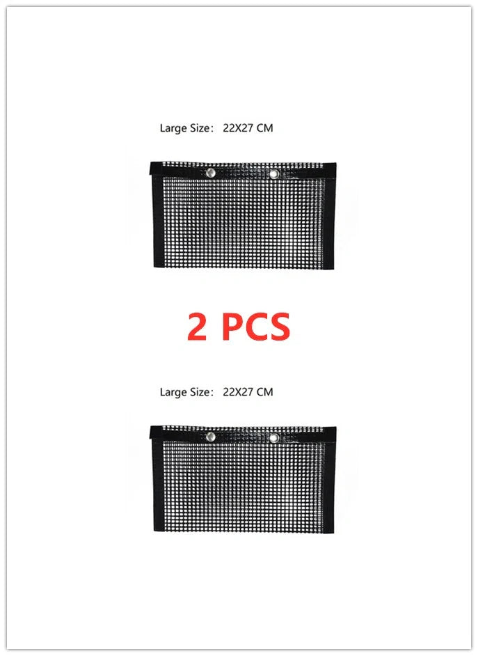 Reusable non-stick BBQ grill mesh bags for outdoor cooking and easy cleanup