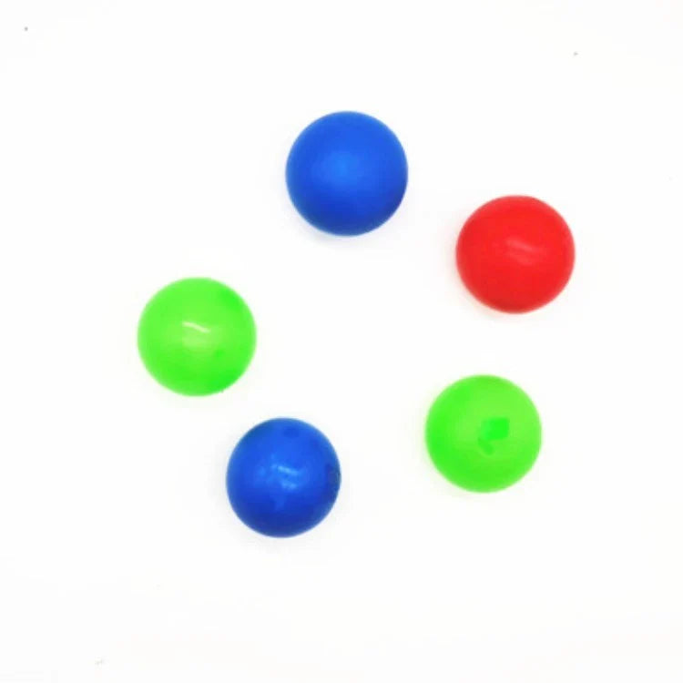 Premium Luminous Sticky Stress Relief Balls in various colors and sizes, with a glow-in-the-dark feature for a captivating and soothing relaxation experience.