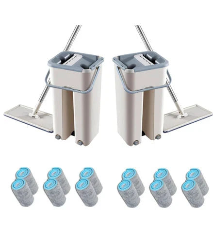 Versatile wooden floor cleaning mop with 360-degree swivel head, scratch-resistant microfiber, and vertical ventilation for effortless cleaning