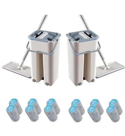 Versatile wooden floor cleaning mop with 360-degree swivel head, scratch-resistant microfiber, and vertical ventilation for effortless cleaning