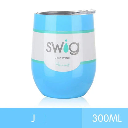 9 oz insulated stainless steel tumbler mug with lid in various vibrant colours, perfect for hot and cold beverages