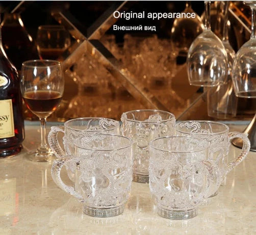 Enchanting glow-in-the-dark dragon-shaped wine cup with mesmerizing lighting system and premium design