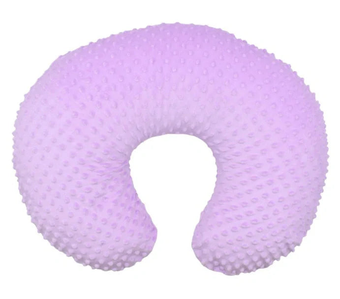 U-shaped nursing pillow pillowcase in coral fleece, available in multiple colours