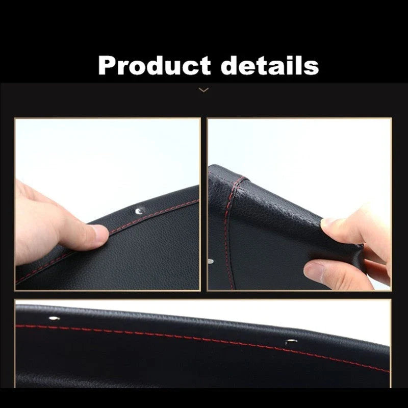 Premium Faux Leather Car Seat Organiser Caddy in various colours, providing convenient storage for phones, keys, and other small items