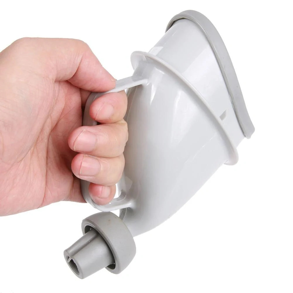 Compact emergency urinal for travel and outdoor use, lightweight and hygienic